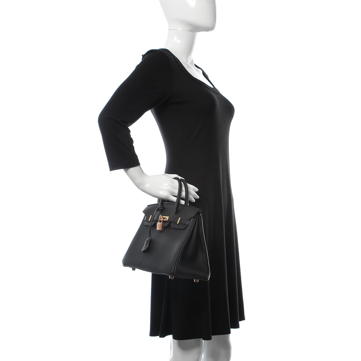 Hermes Togo Birkin 25 Black 2 of 37