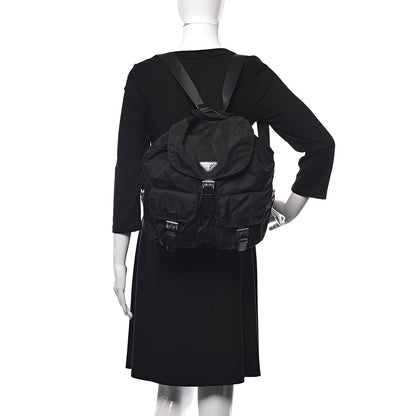 Prada Nylon Vela Medium Backpack Black 2 of 11