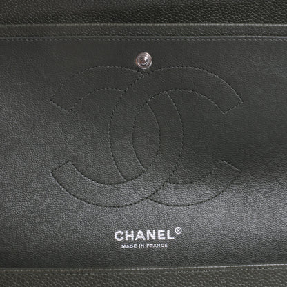 Chanel Caviar Jumbo Double Flap Dark Green 6 of 8