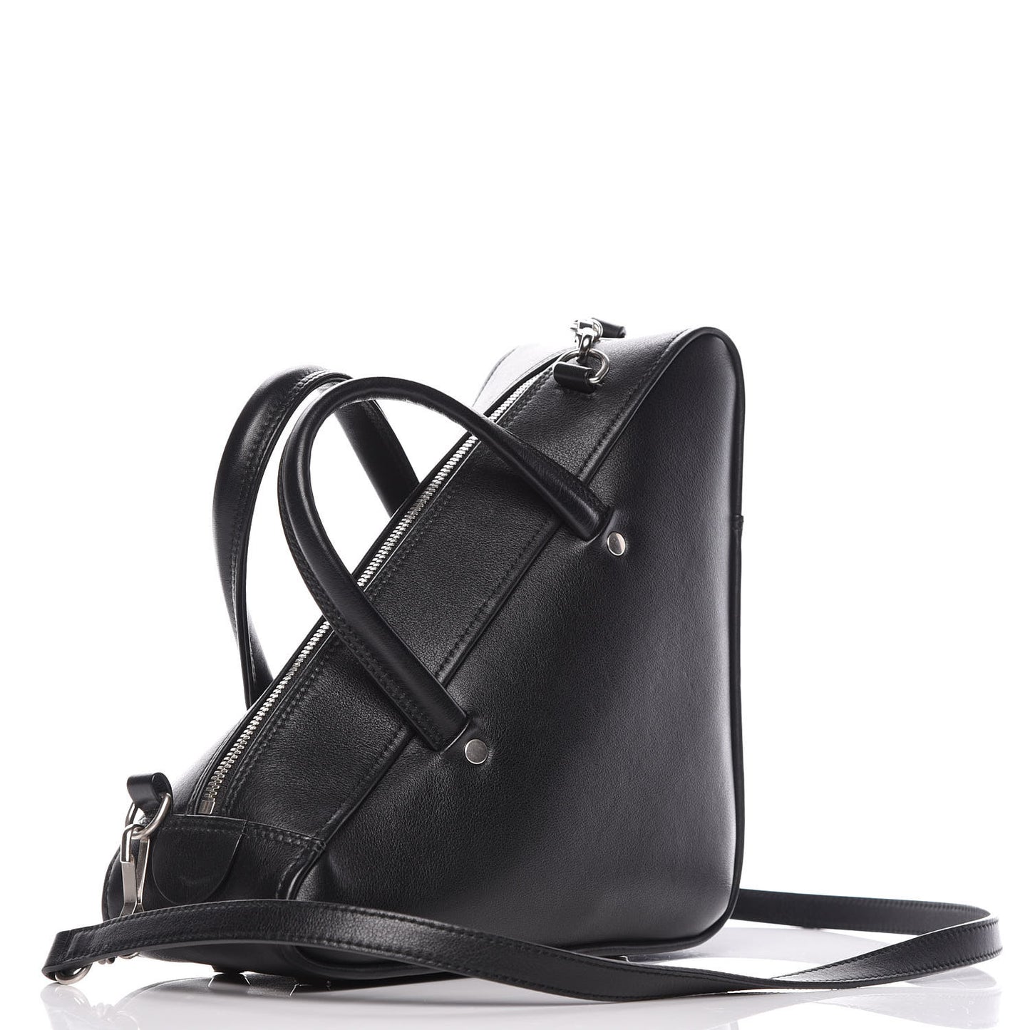 Calfskin S Triangle Duffle Black