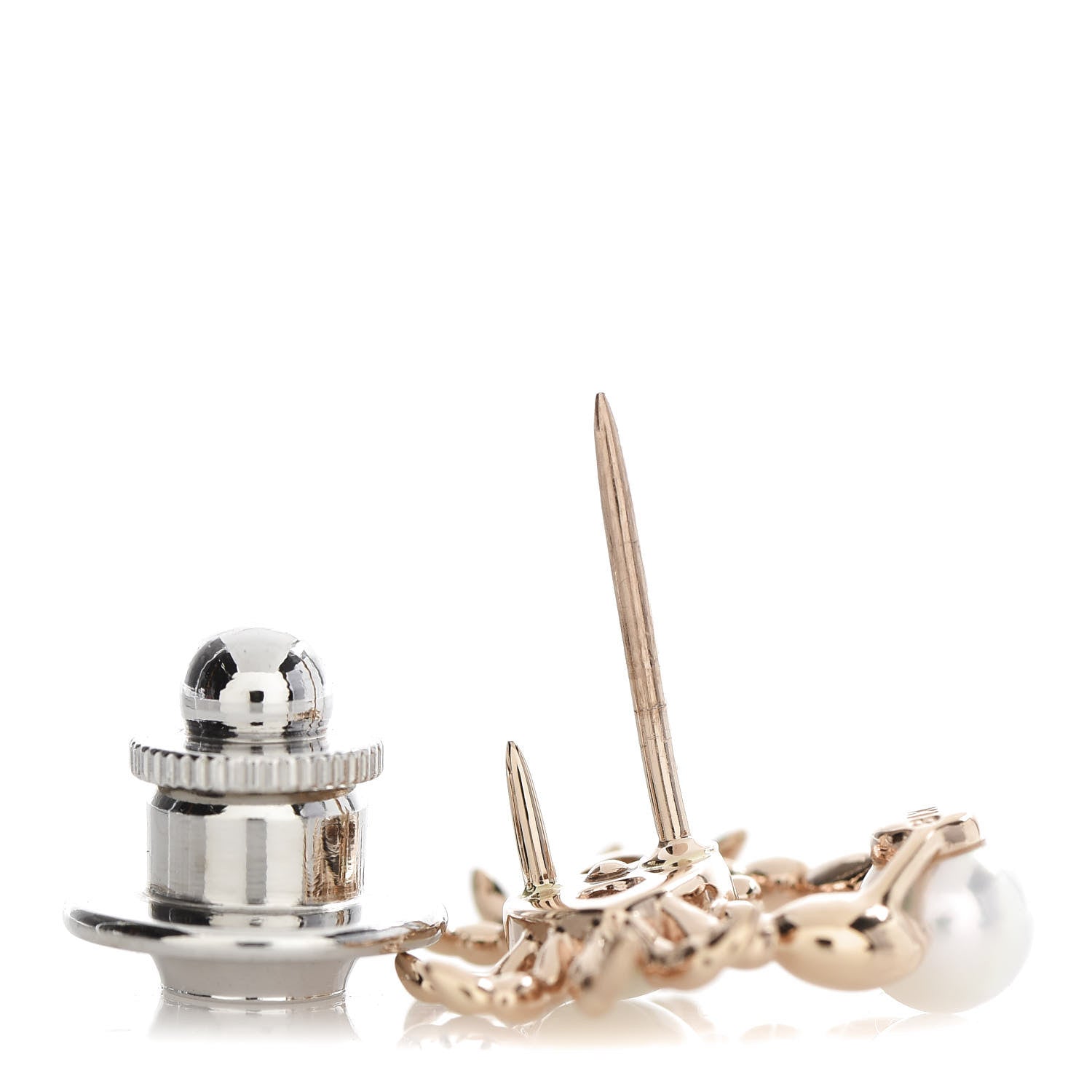 Mikimoto 18K Rose Gold Akoya Pearl Mother of Pearl Crab Pin Brooch 3 of 4