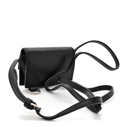 Jacquemus Smooth Calfskin Mini Le Porte Azur Envelope Wallet Black 3 of 10