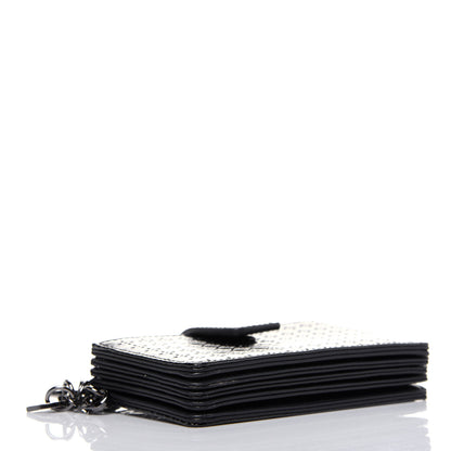 Christian Dior Metallic Patent Micro-Cannage Lady Dior 5-Gusset Card Holder Onyx Black 4 of 12