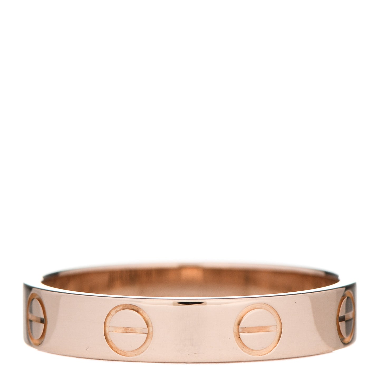 18K Pink Gold 3.5mm LOVE Wedding Band Ring 52 6
