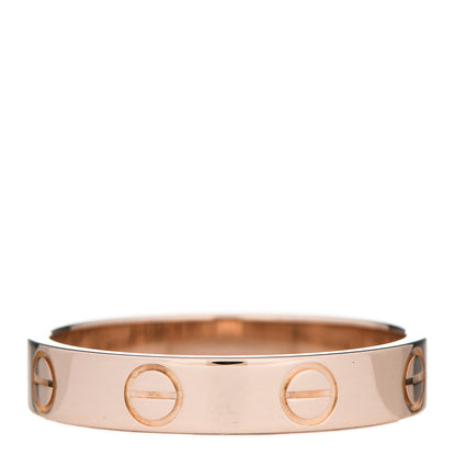 Cartier 18K Pink Gold 3.5mm LOVE Wedding Band Ring 52 6 3 of 5
