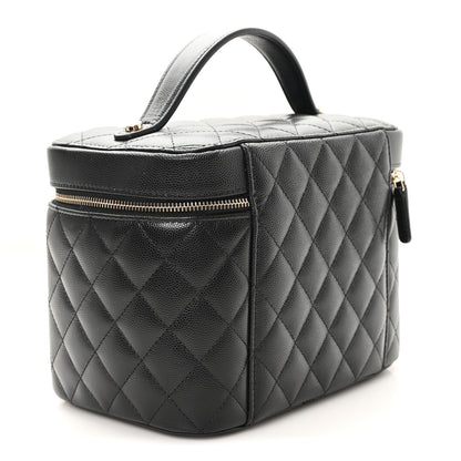 Chanel Caviar Quilted Large Vanity Pouch Black 3 of 7