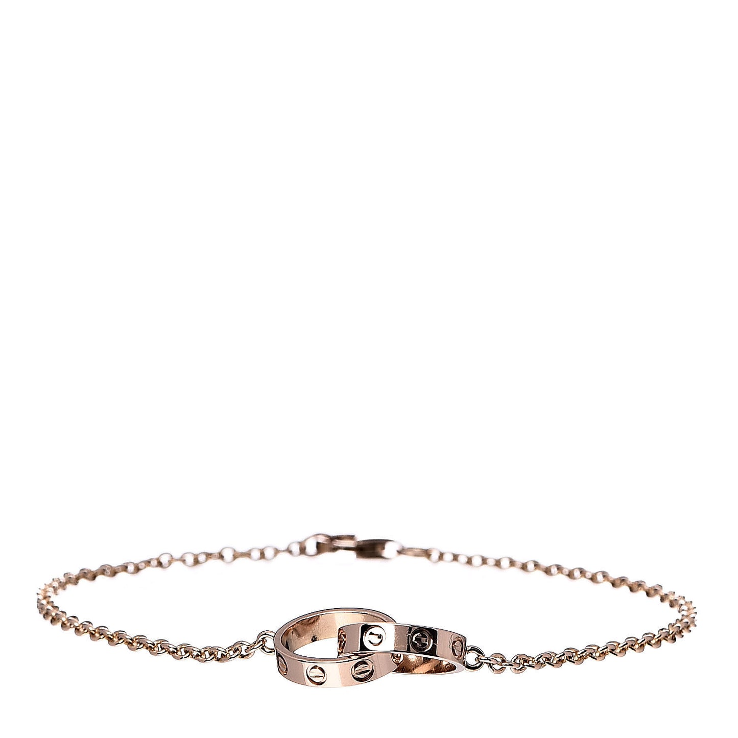 18K Pink Gold Interlocking LOVE Bracelet