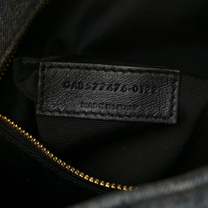 Givenchy Denim Quilted Small Loulou Puffer Monogram Chain Satchel Rodeo Blue 7 of 10