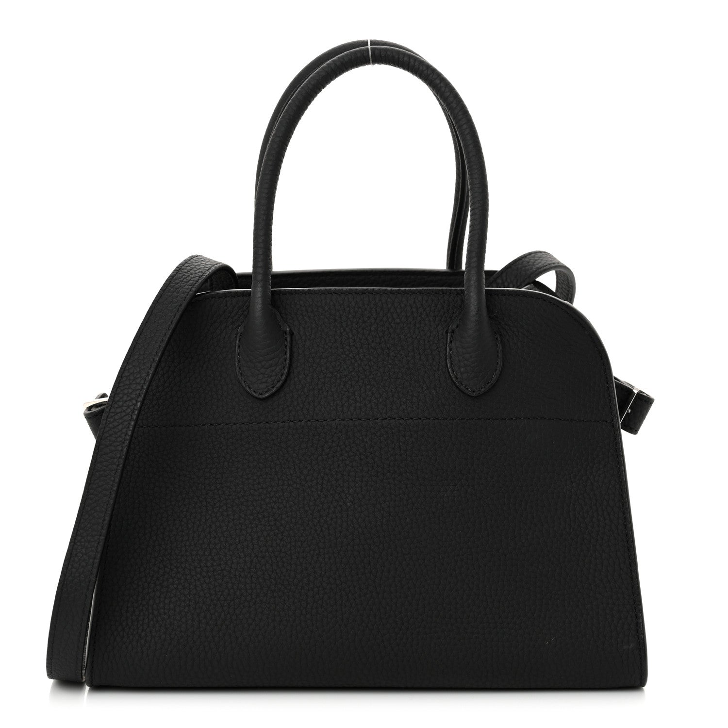 The Row Grained Calfskin Soft Margaux 10 Bag Black 1 of 11