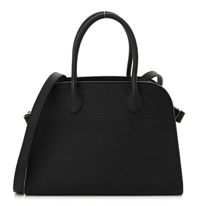 The Row Grained Calfskin Soft Margaux 10 Bag Black 1 of 11
