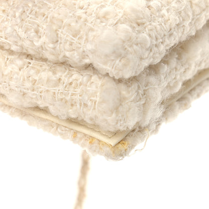 Chanel Tweed Flower Embroidered Flap Bag Ecru White 11 of 11