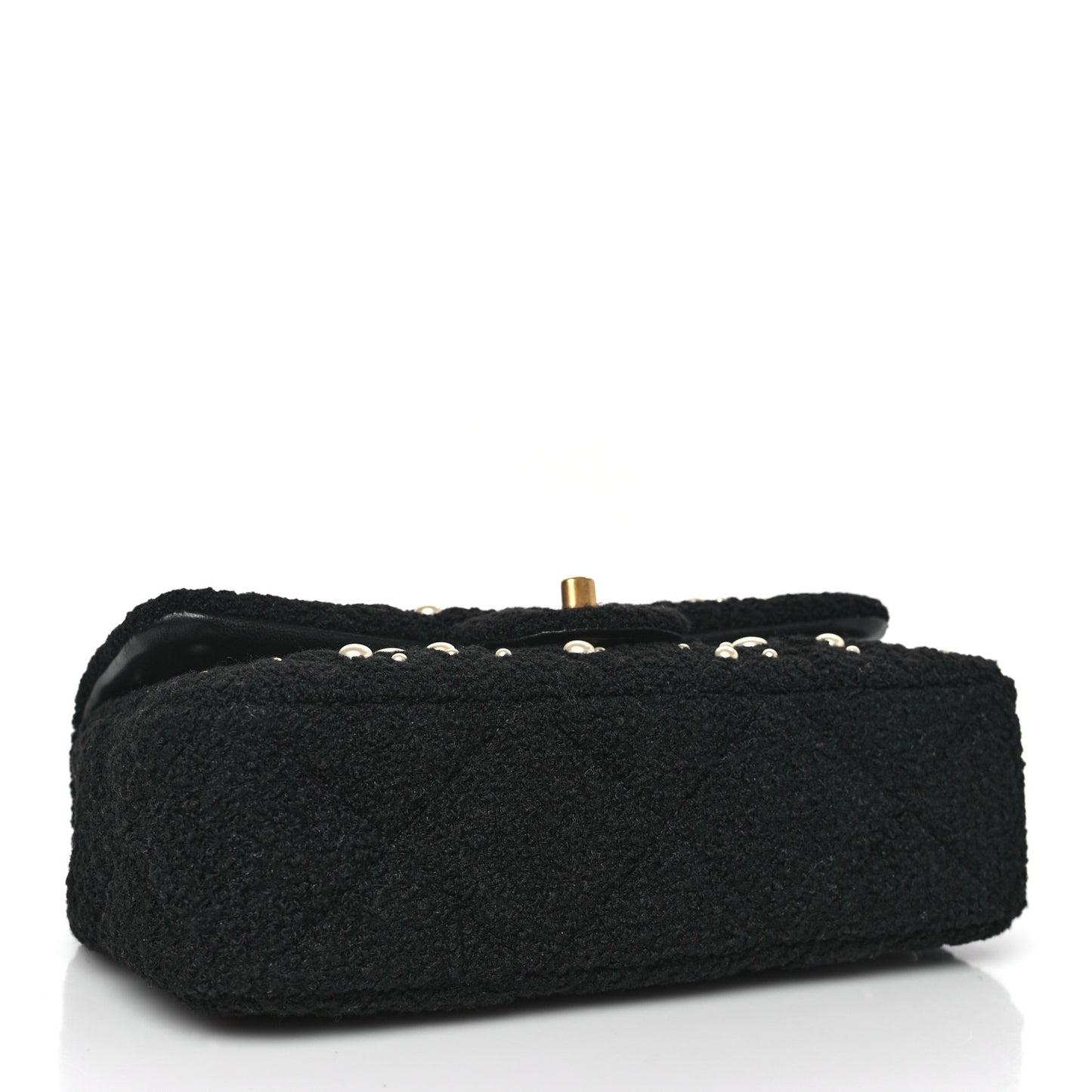 Tweed Pearl Small Cosmos Flap Black