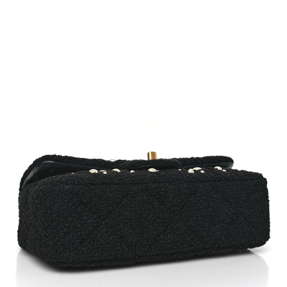 Chanel Tweed Pearl Small Cosmos Flap Black 4 of 9