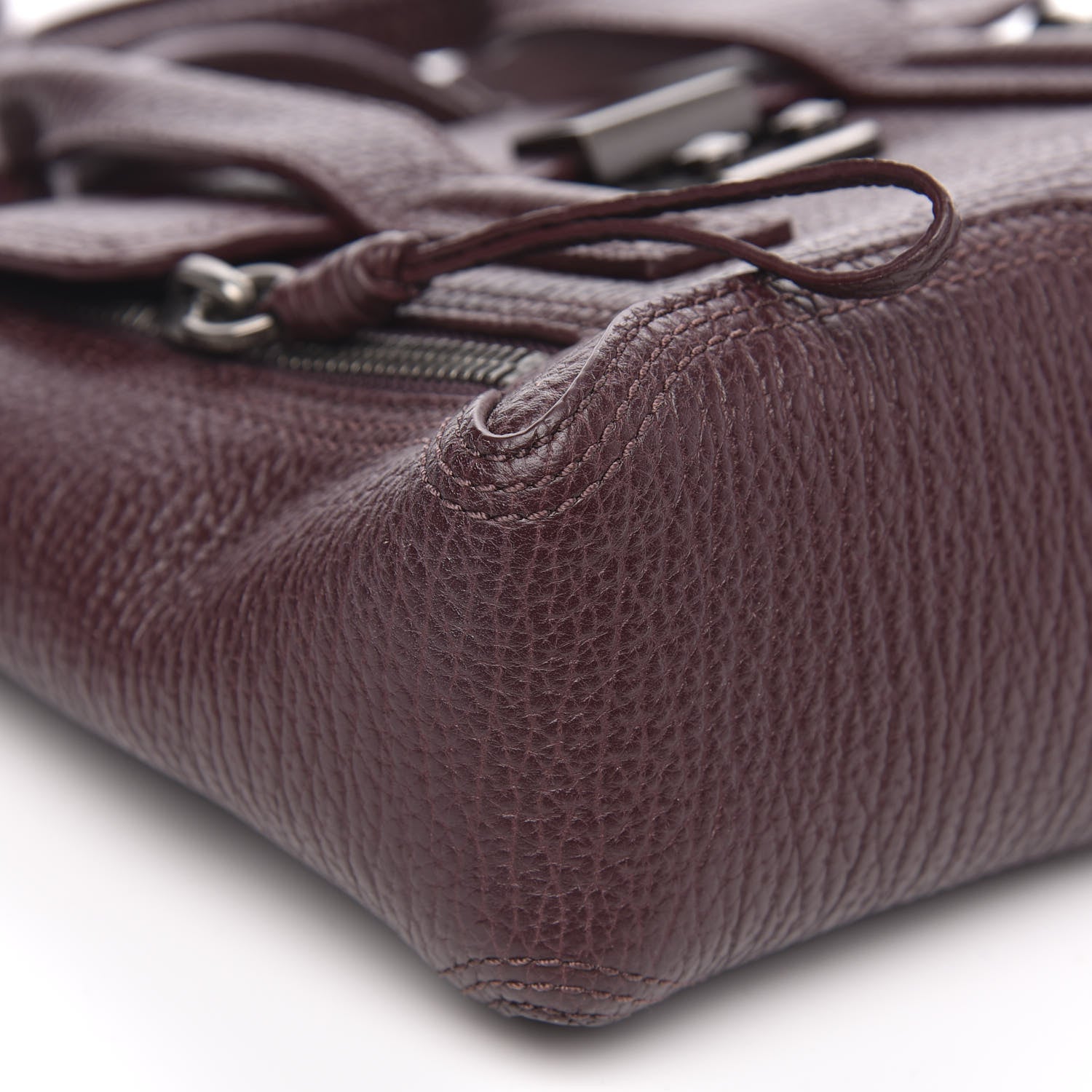 3.1 Phillip Lim 3.1 Textured Calfskin Mini Pashli Satchel Burgundy 9 of 10