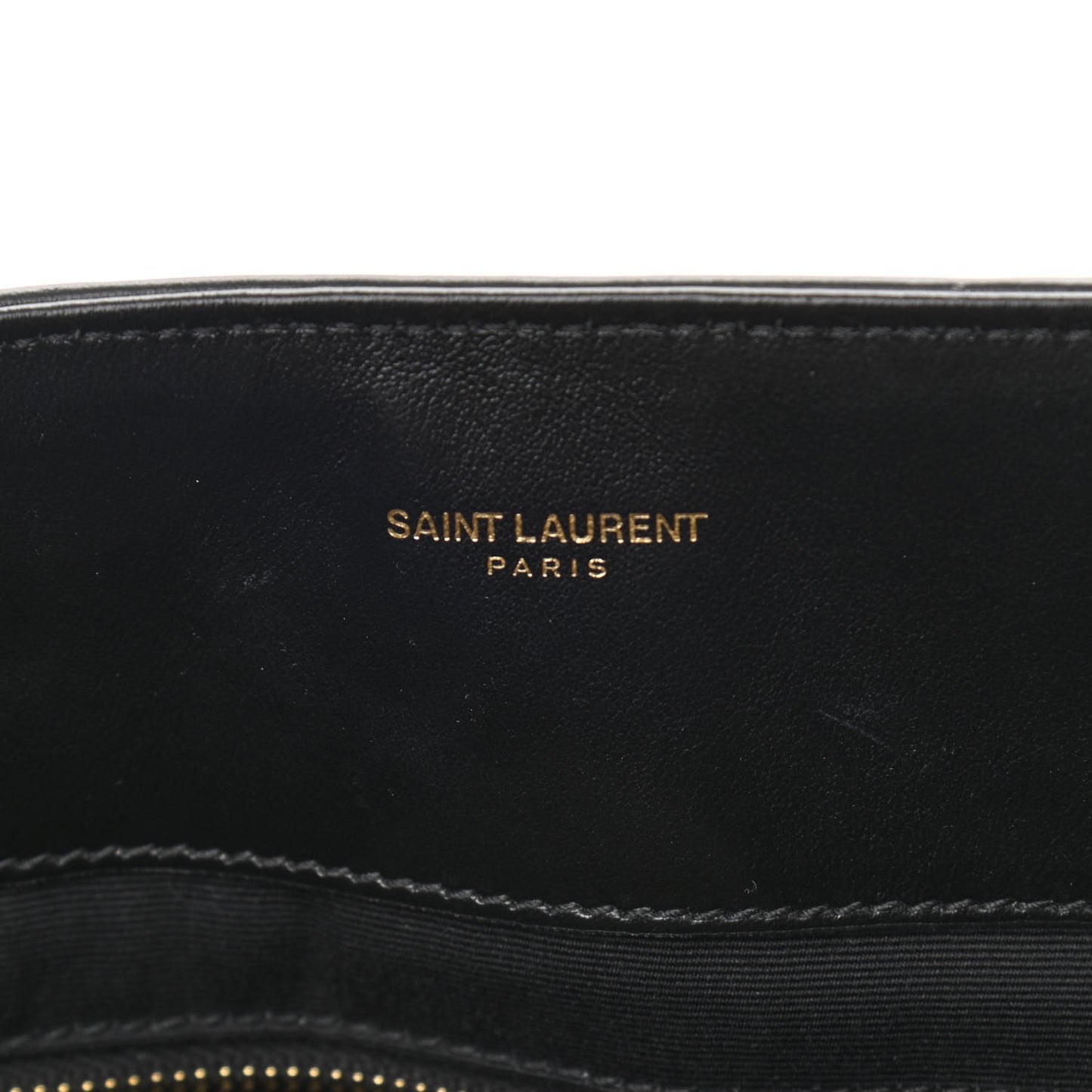 Calfskin Y Quilted Monogram Large Loulou Shopper Black