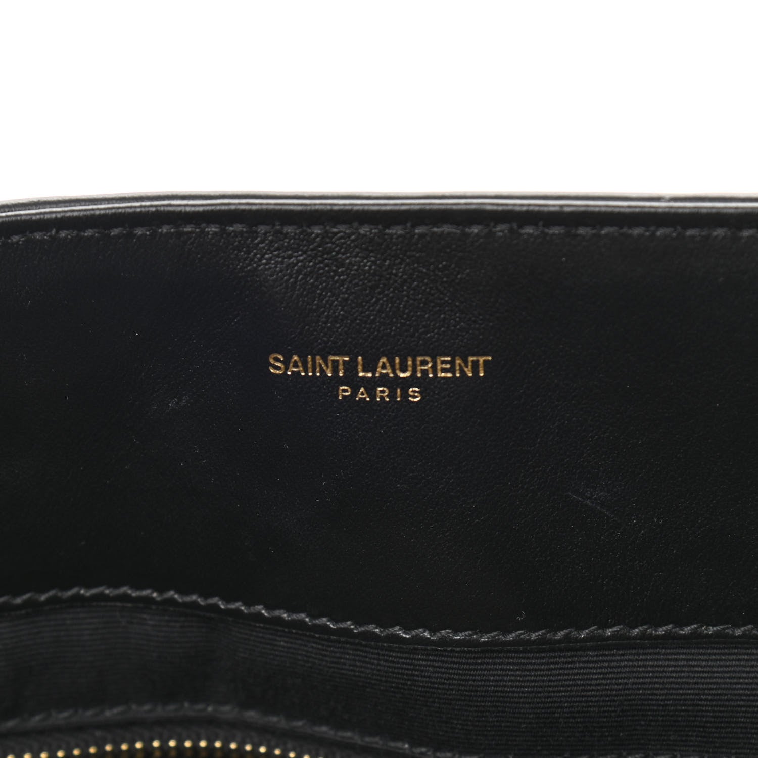 Saint Laurent Calfskin Y Quilted Monogram Large Loulou Shopper Black 8 of 10