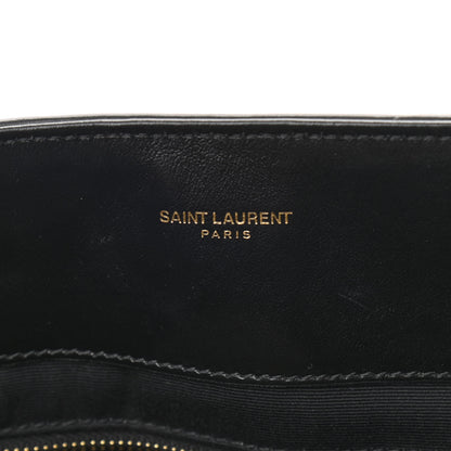 Saint Laurent Calfskin Y Quilted Monogram Large Loulou Shopper Black 8 of 10