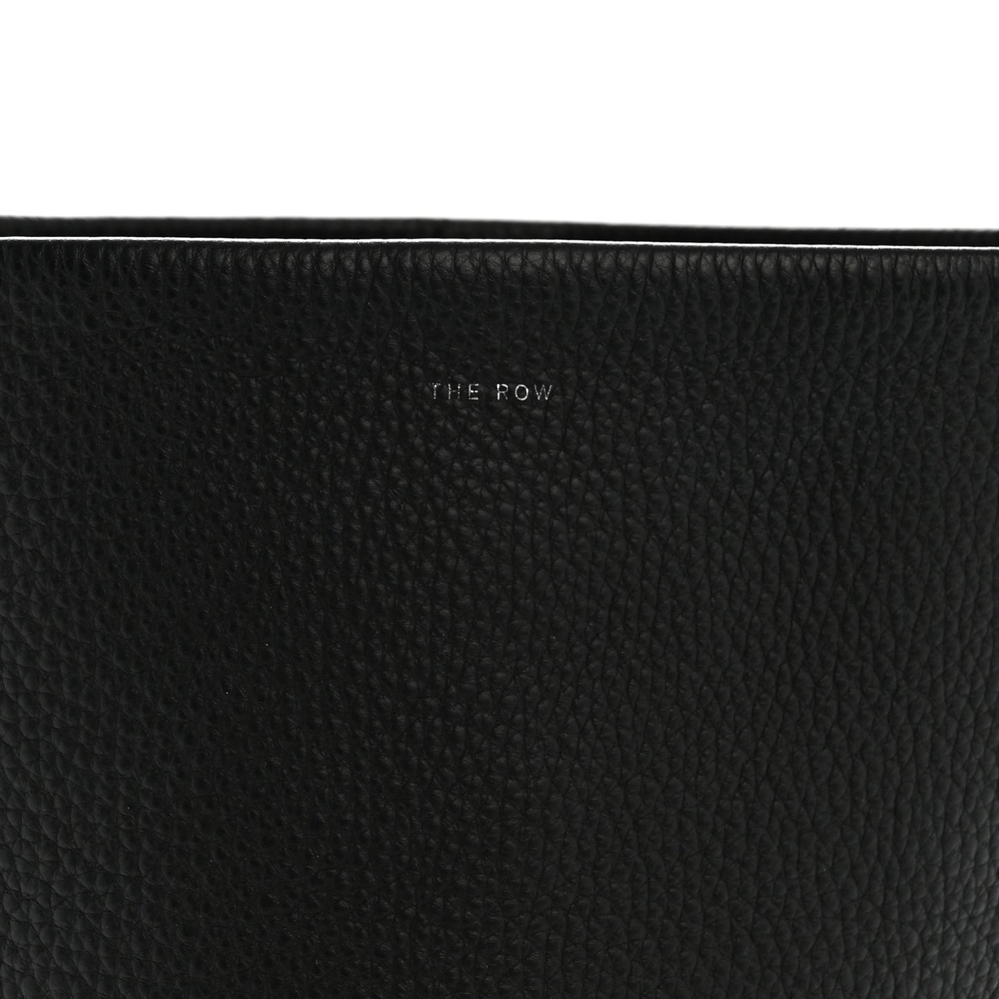Grained Calfskin Medium N/S Park Tote Black