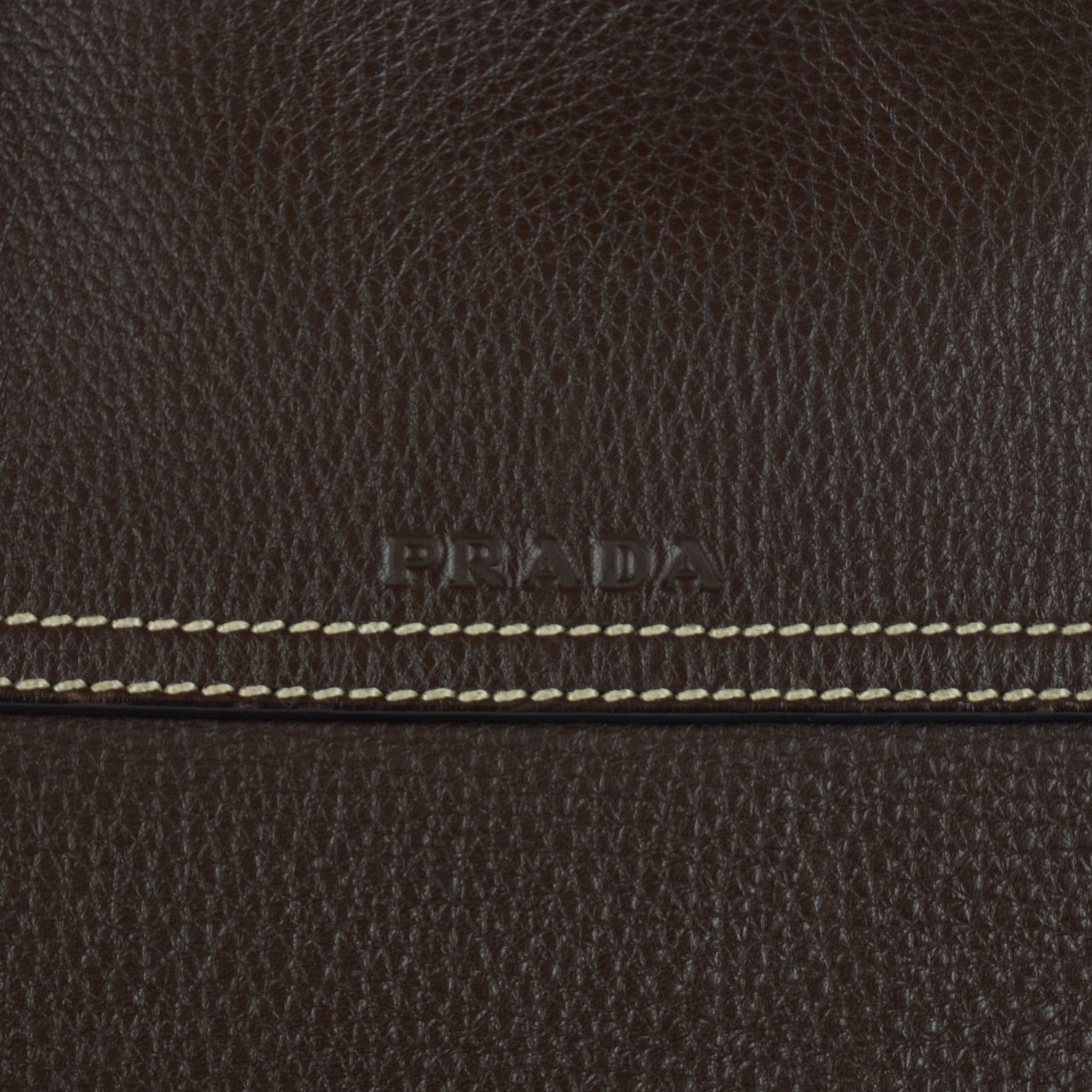 Prada Vitello Daino Frame Bowler Caffe 7 of 10