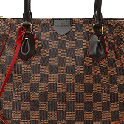 Louis Vuitton Damier Ebene Caissa Tote MM Cherry 7 of 9