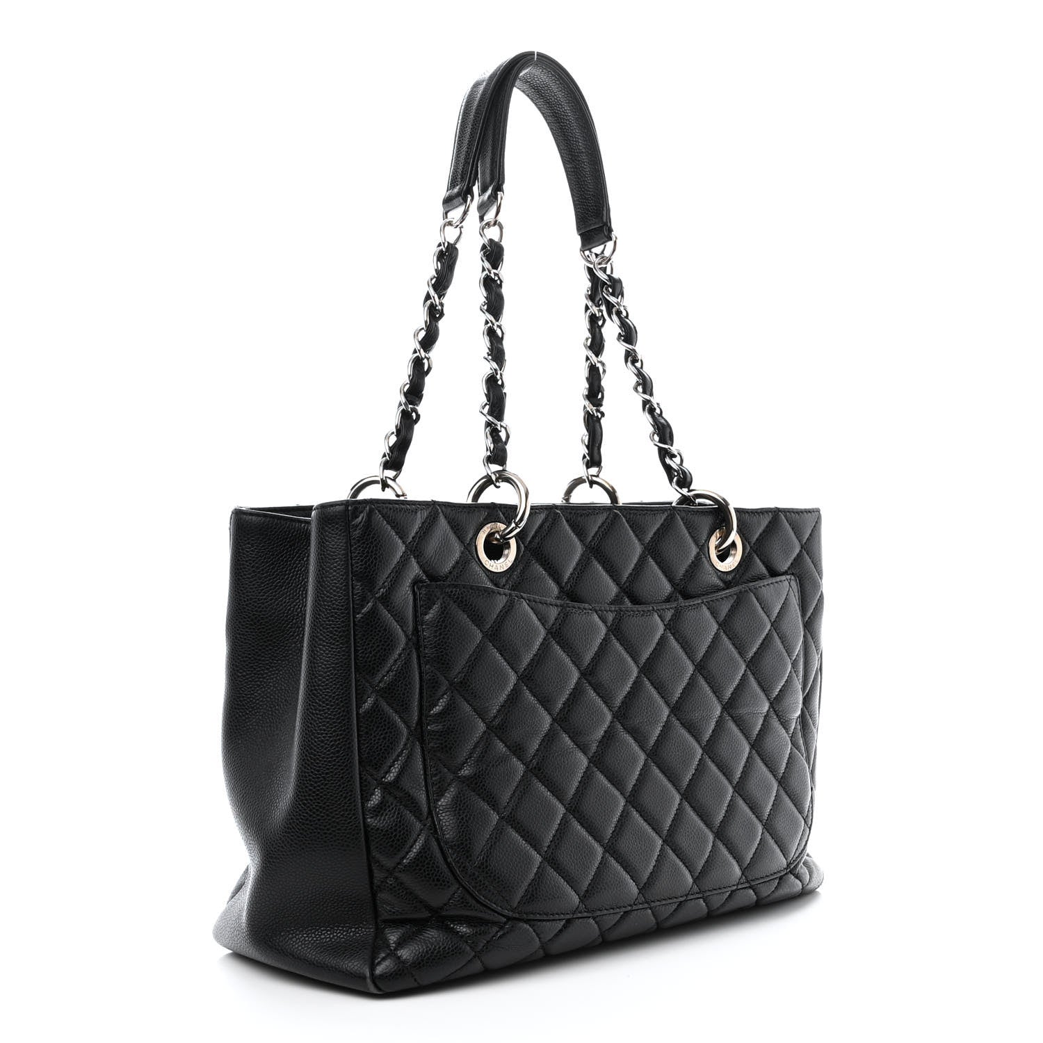 Chanel Caviar Quilted Grand Shopping Tote GST Black 3 of 11