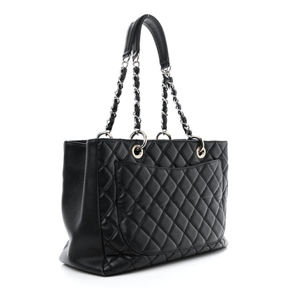 Chanel Caviar Quilted Grand Shopping Tote GST Black 3 of 11