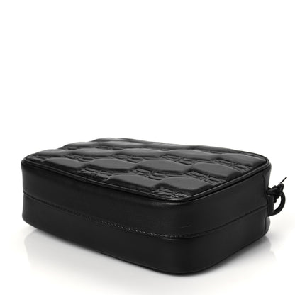 Balenciaga Nappa BB Monogram Embossed Everyday Camera Bag Black 8 of 8