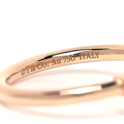 Tiffany 18K Rose Gold Mother of Pearl T Wire Ring 52 6 4 of 5