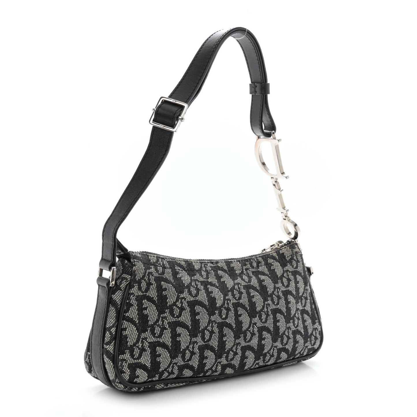 Monogram Shoulder Bag Pochette Black