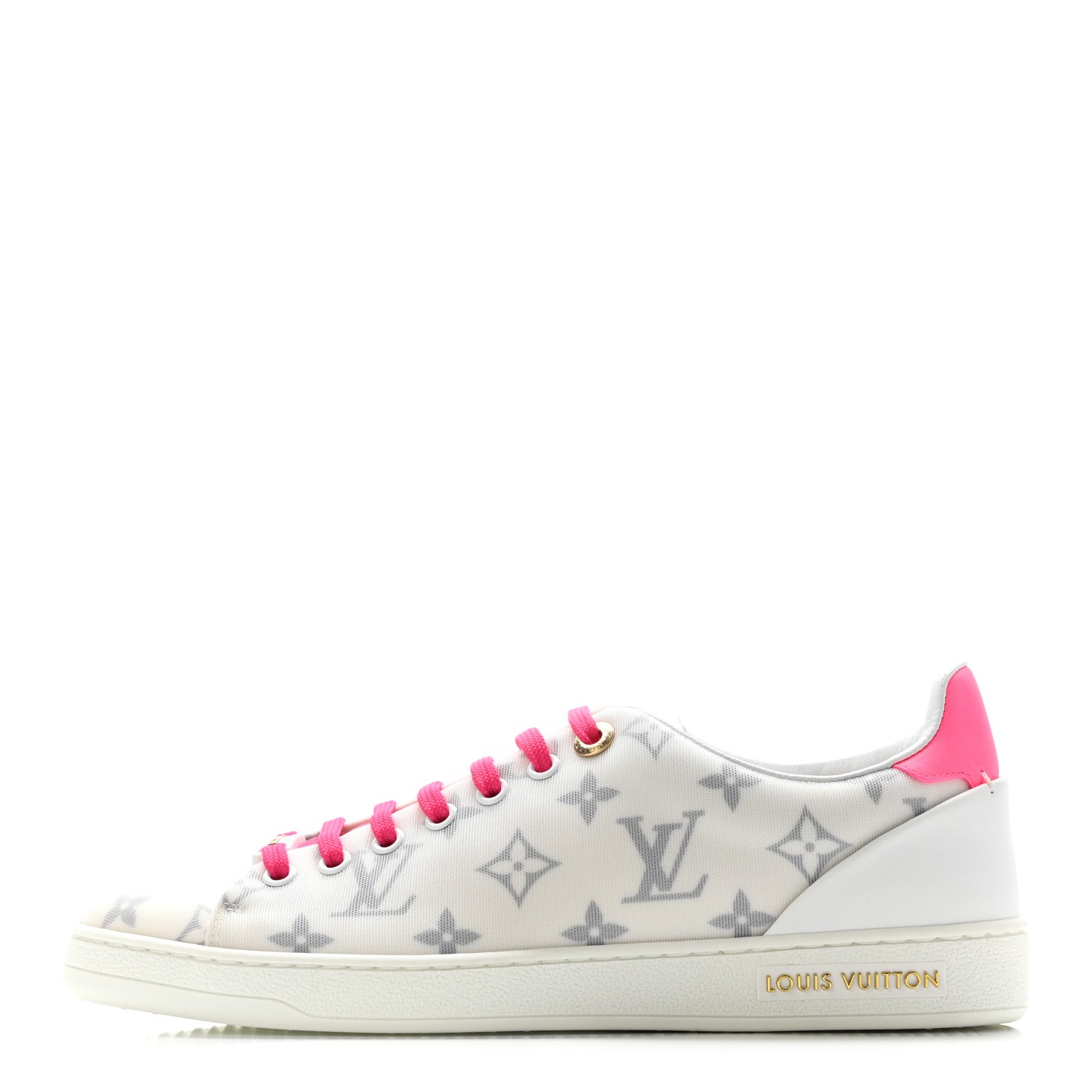 Louis Vuitton Technical Fabric Calfskin Monogram Frontrow Sneakers 38.5 Pink 1 of 8
