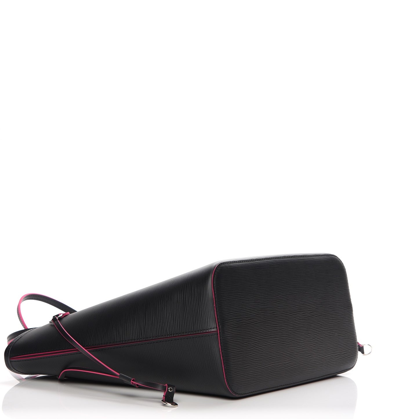 Epi Neverfull MM Black Hot Pink