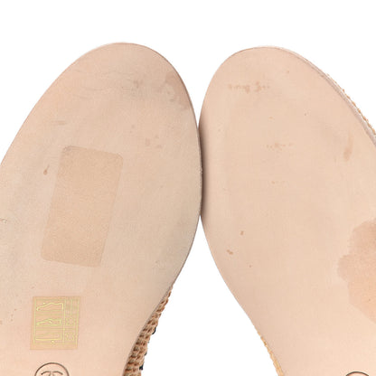 Chanel Satin Grosgrain CC Espadrilles 38 Black 8 of 11