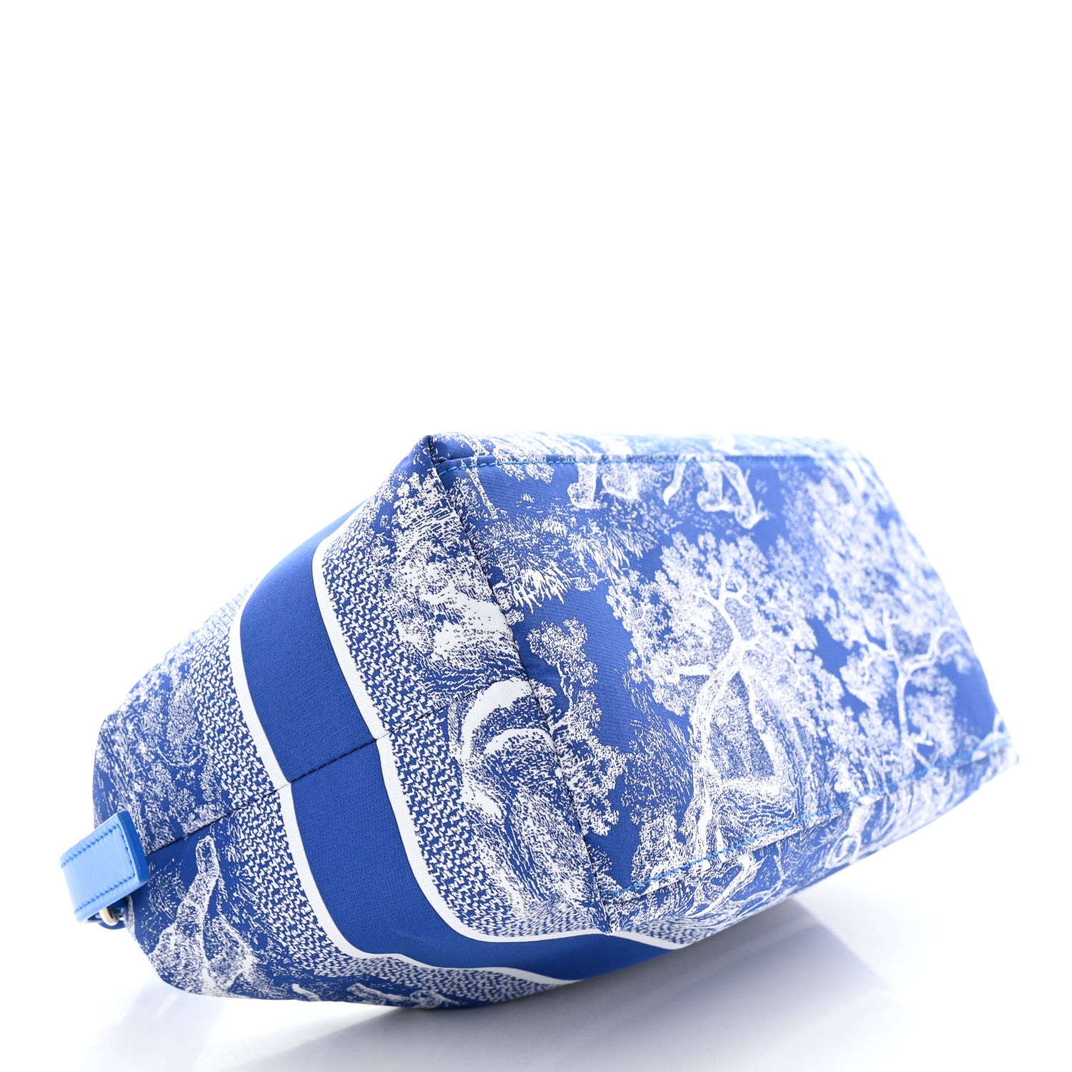 Christian Dior Technical Fabric Toile De Jouy DiorTravel Nomad Pouch Fluorescent Blue 4 of 11