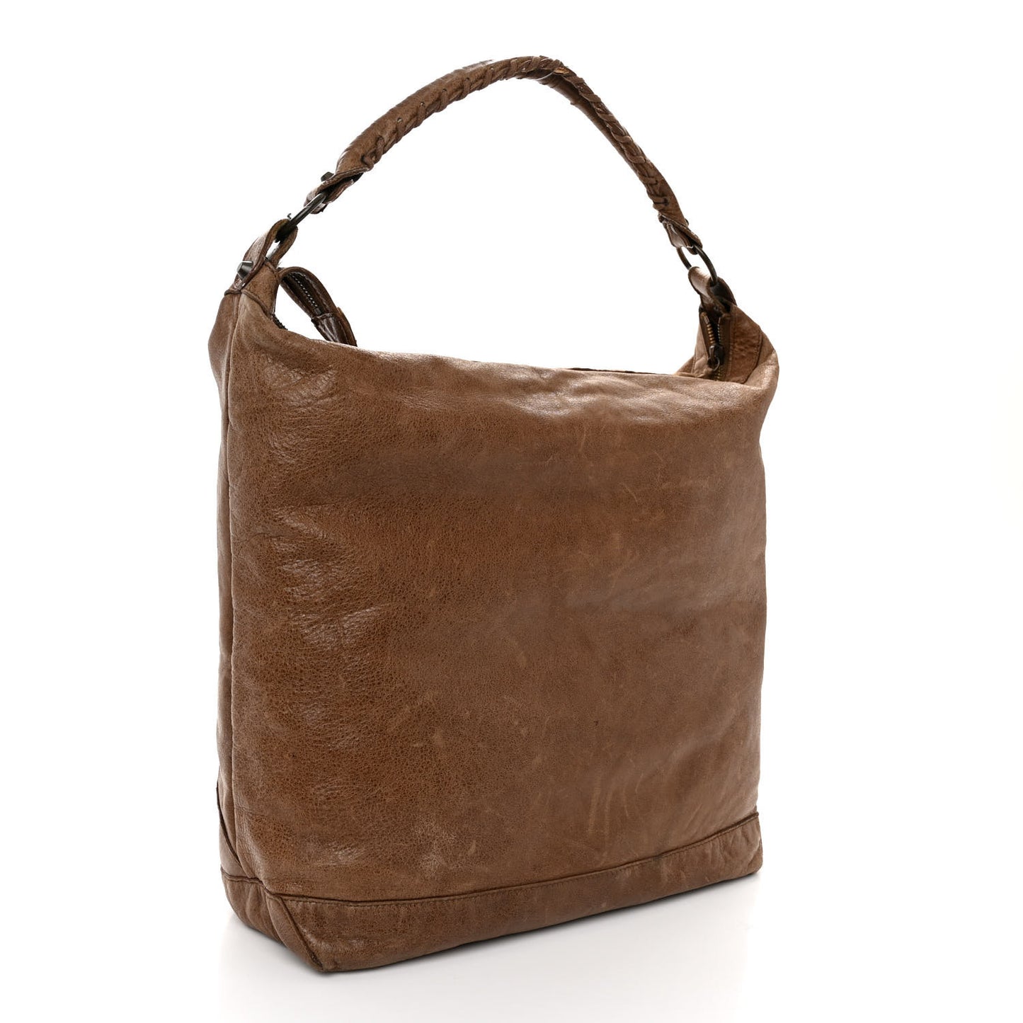Agneau Classic Hardware Day Hobo Caramel