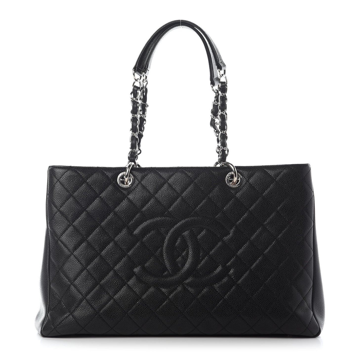 Caviar Quilted XL Grand Shopping Tote GST Black