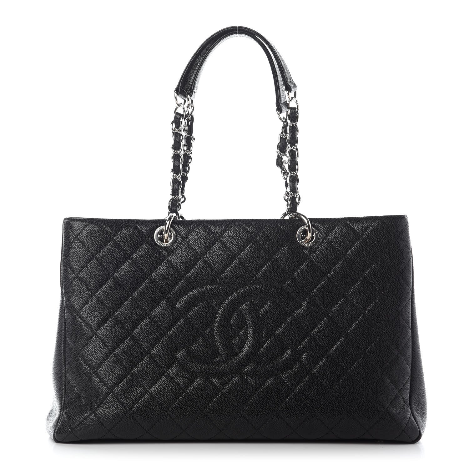 Chanel Caviar Quilted XL Grand Shopping Tote GST Black 1 of 9