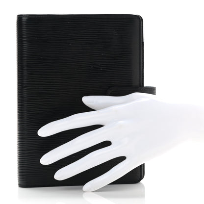 Louis Vuitton Epi Medium Ring Agenda Cover Black 2 of 9