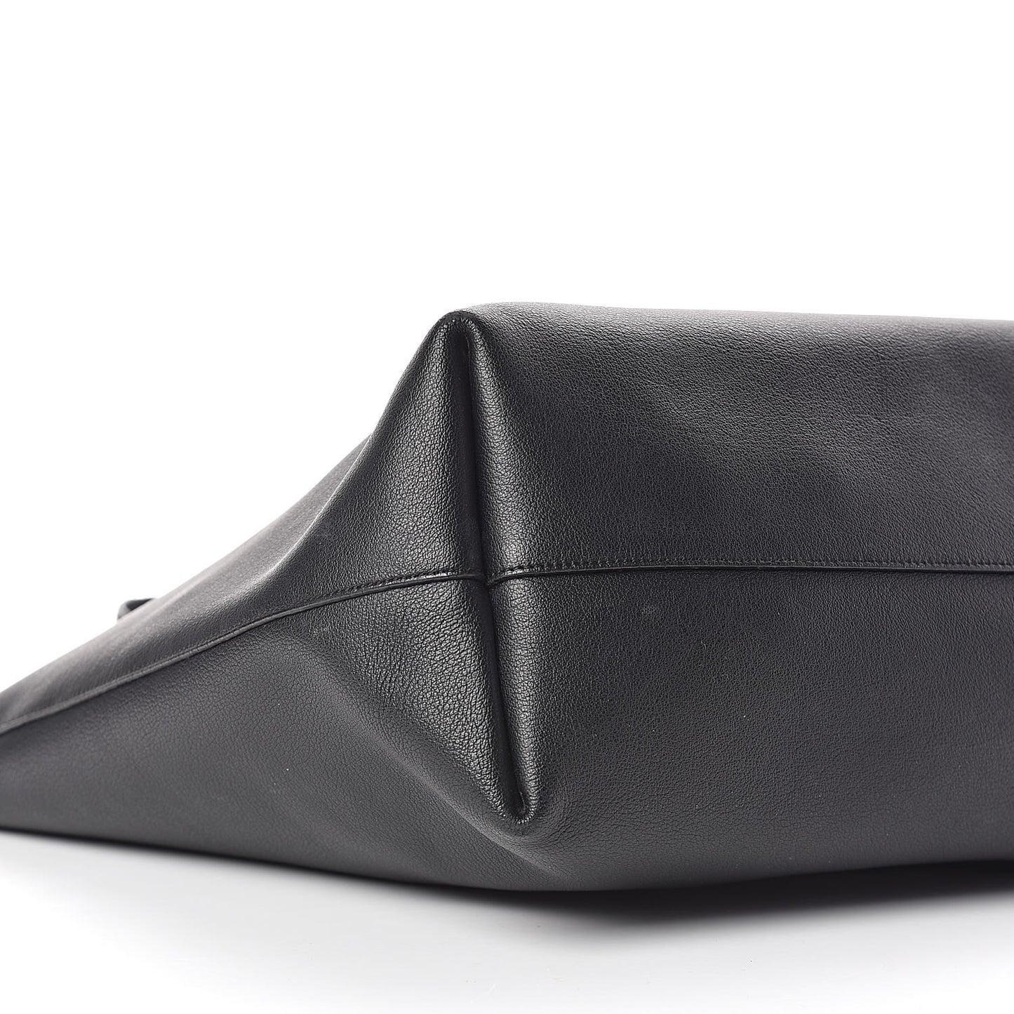 Calfskin Large Shopping Tote Black