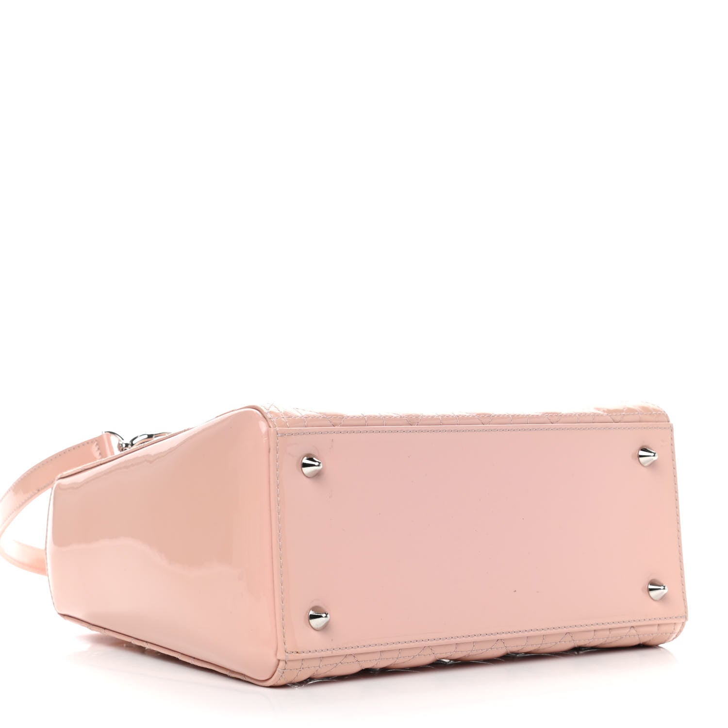 Christian Dior Patent Cannage Medium Lady Dior Rose Clair 3 of 7