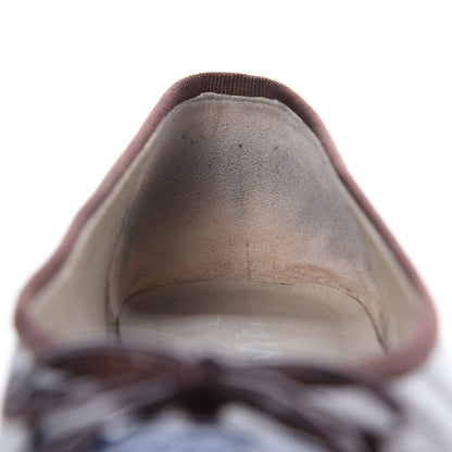 Chanel Patent CC Cap Toe Ballerina Flats 39 Navy Burgundy 9 of 12