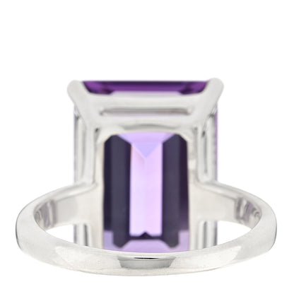 Tiffany Sterling Silver Amethyst Sparklers Cocktail Ring 55 7.25 3 of 4