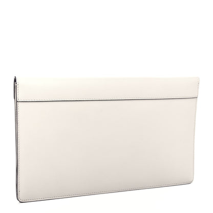 Celine Pony Hair Calfskin Diamond Compact Multifunction Wallet White 3 of 7