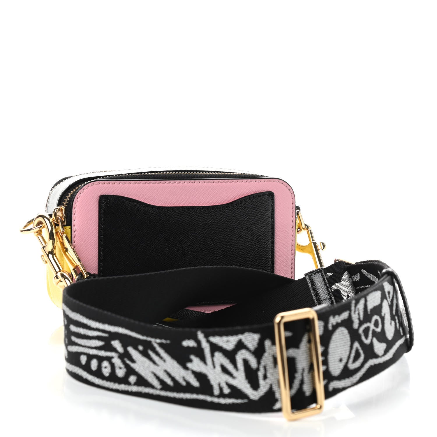 Marc Jacobs Saffiano Small Snapshot Camera Bag Baby Pink Multicolor 3 of 9