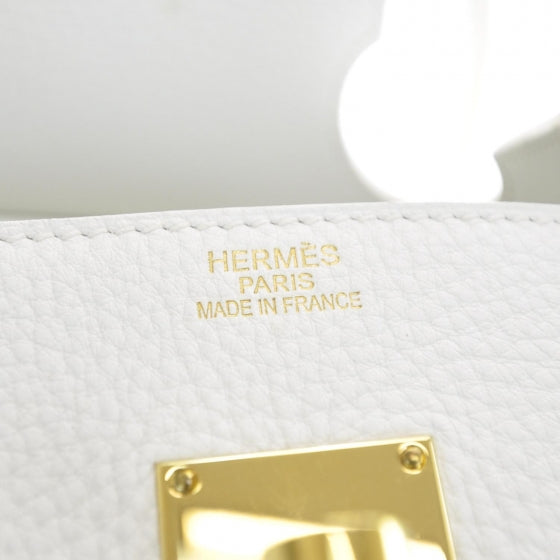 Taurillon Clemence JPG Shoulder Birkin II 42 White