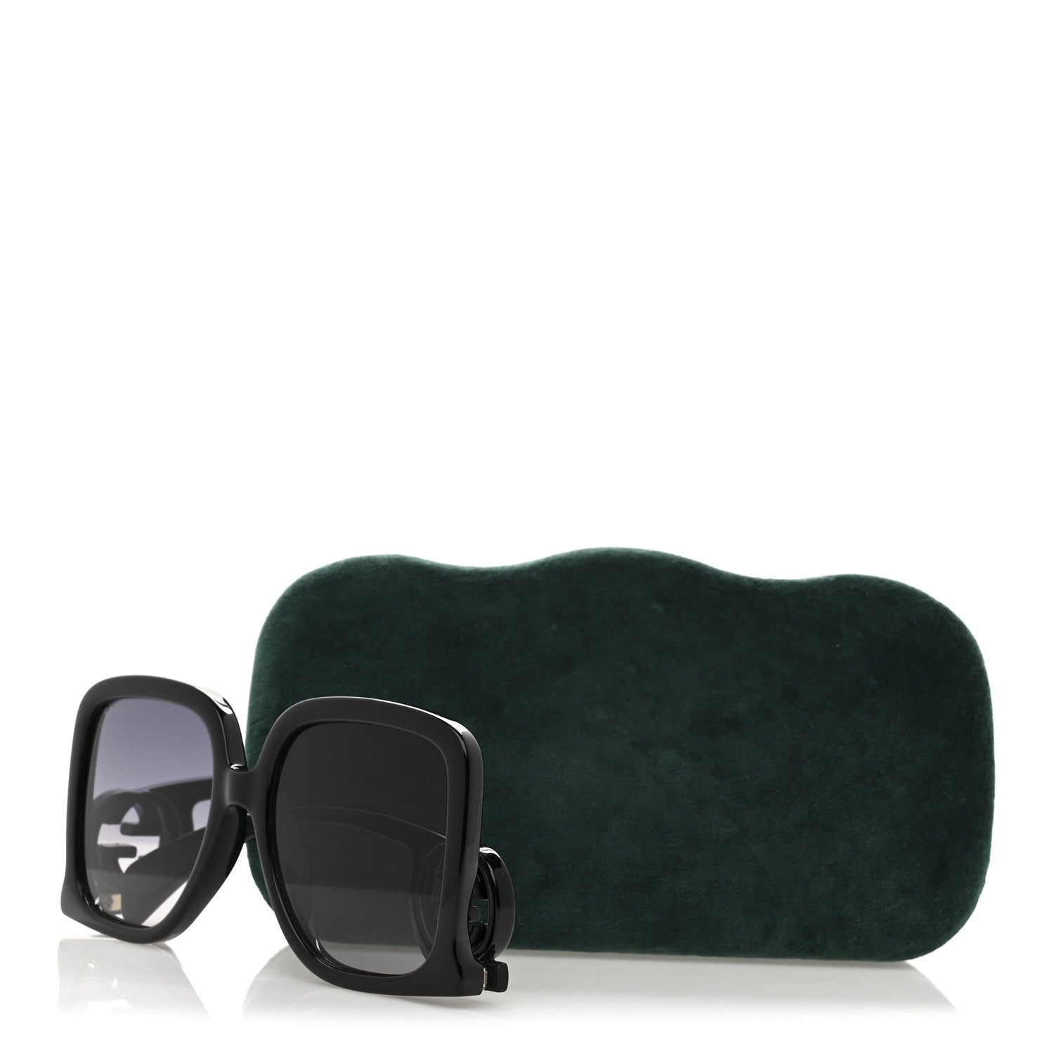 Gucci Acetate Rectangle Frame Sunglasses GG1326S Black 8 of 8