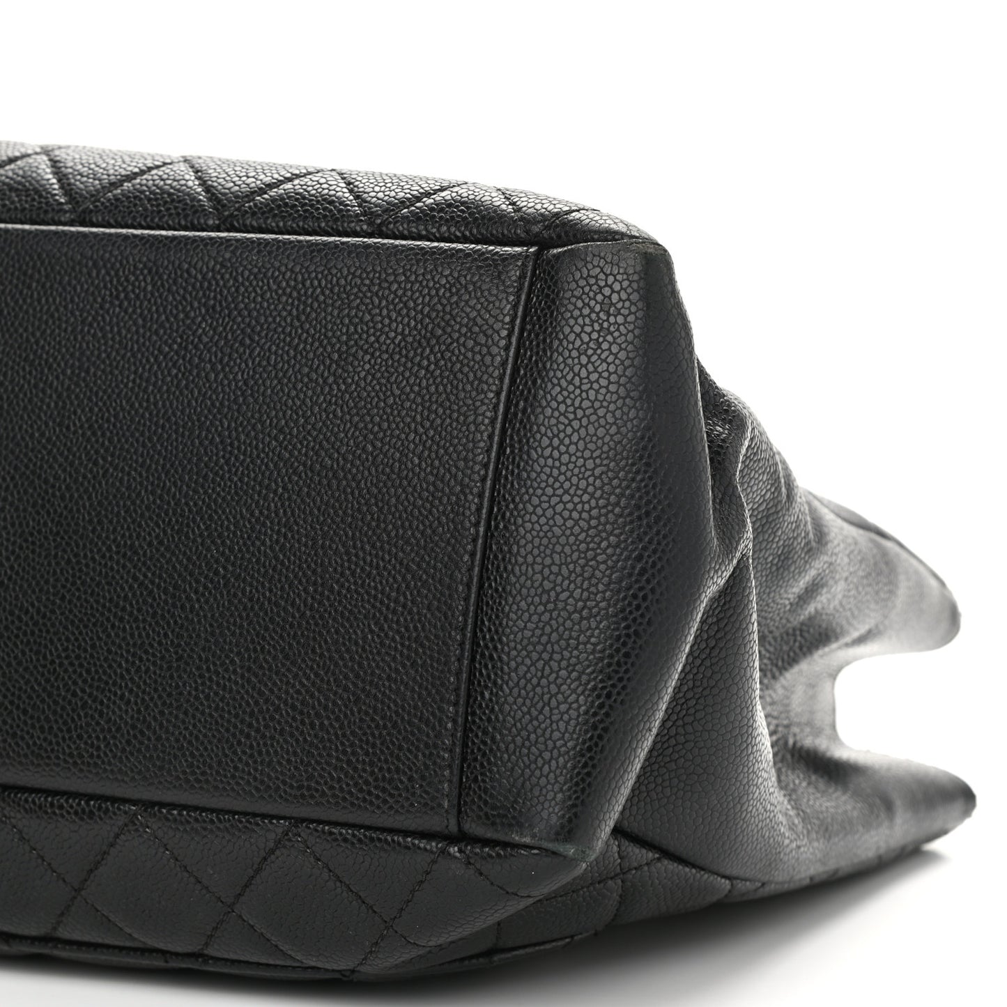 Caviar Quilted Grand Shopping Tote GST Black