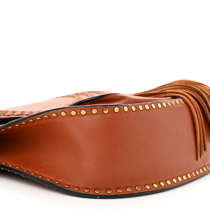 Chloe Calfskin Braided Medium Hudson Shoulder Bag Caramel 8 of 12