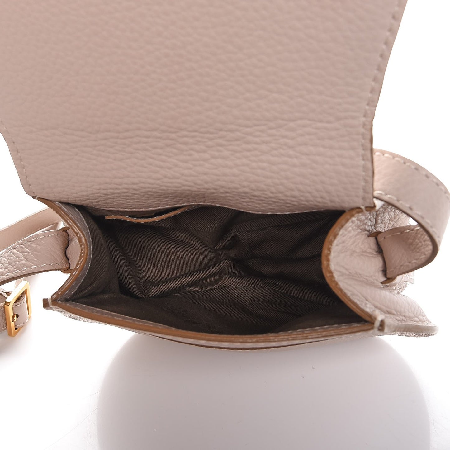 Calfskin Mini Marcie Round Crossbody Bag Abstract White