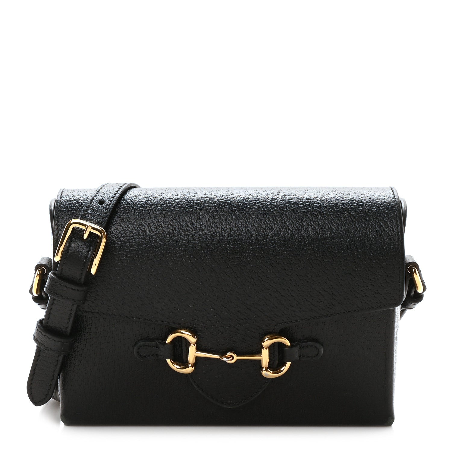 Gucci Calfskin Horsebit 1955 Shoulder Bag Black 1 of 9