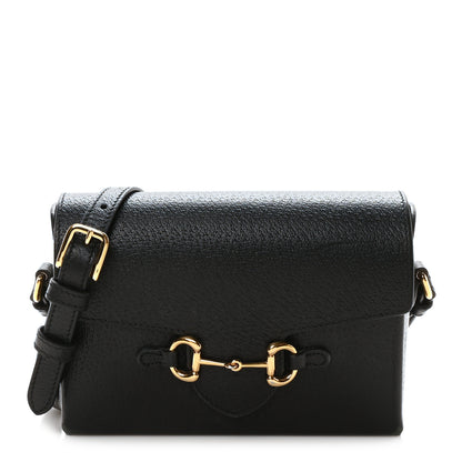 Gucci Calfskin Horsebit 1955 Shoulder Bag Black 1 of 9